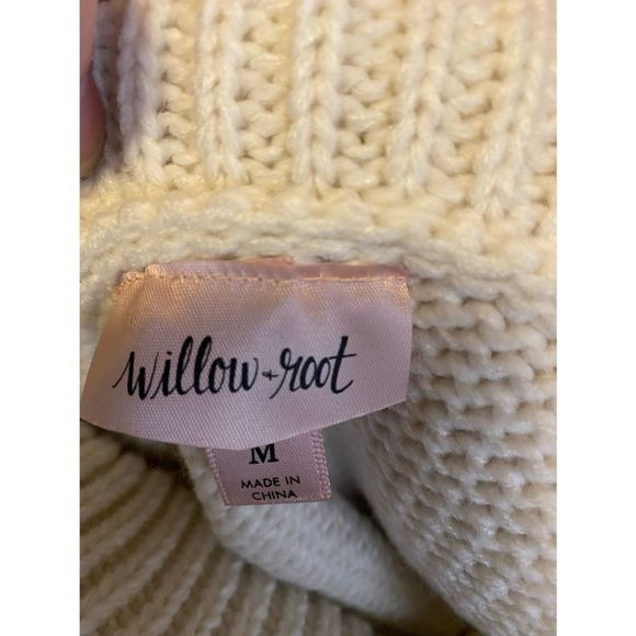 Vintage Willow Root Cropped Cowl Neck Sweater - Picture 10 of 11